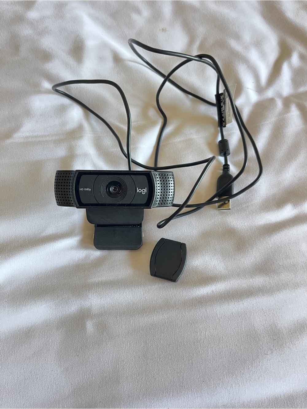Logitech Black USB Webcam with Privacy Cover